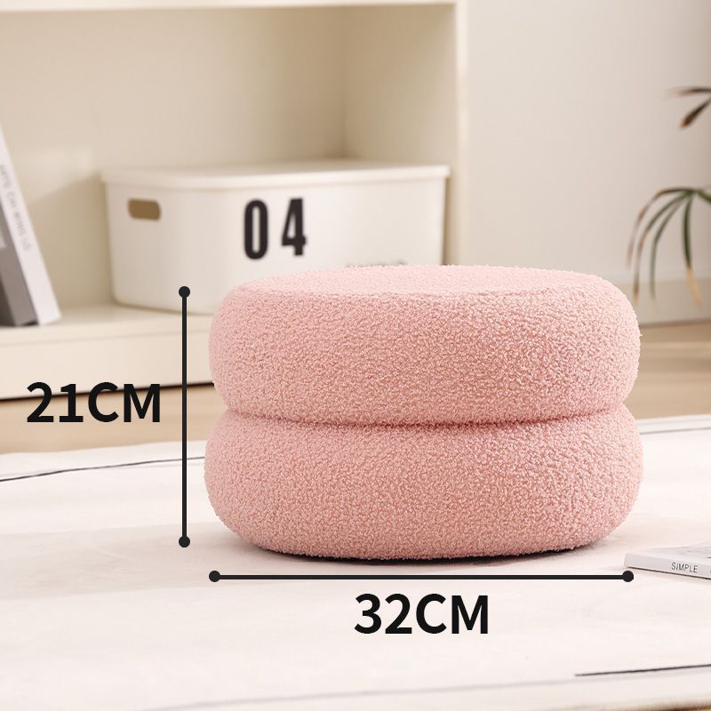 Taburete de macarón decoración de sala de estar taburete de mesa de té taburete de pie de puerta de cambio de zapatos lindo banco de niños