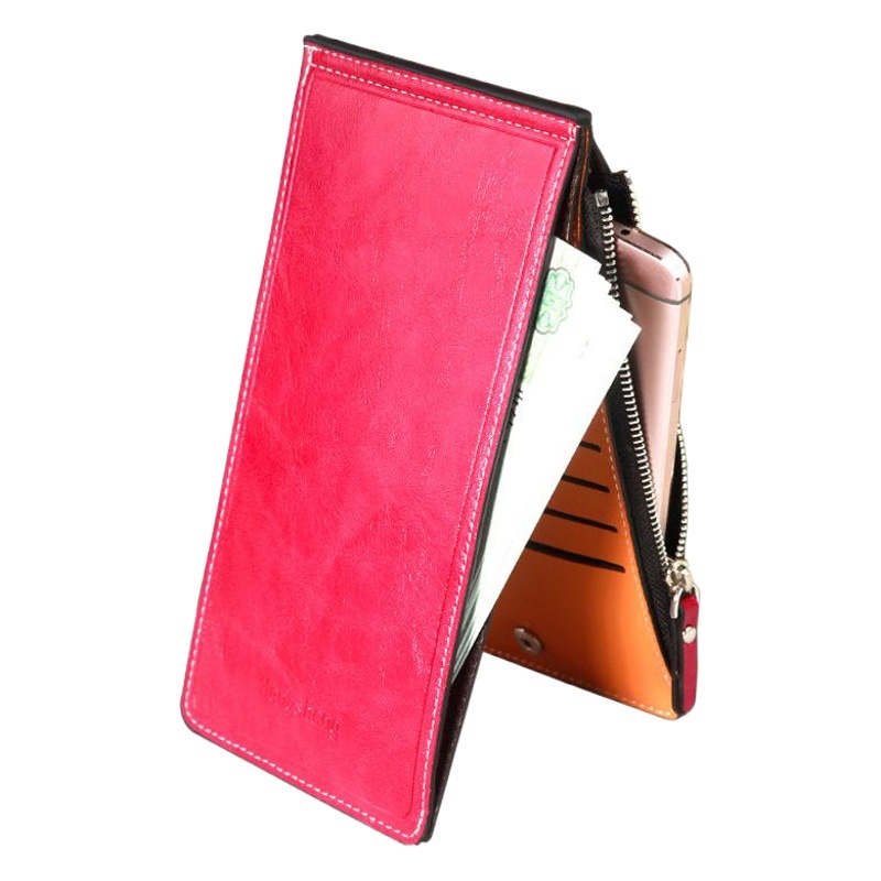 Hengsheng Card Bag Wholesale Oil Wax Leather Women's Wallet Multi-Card Slot Card Holder Women's Thin Mobile Phone Bag Factory Direct Supply