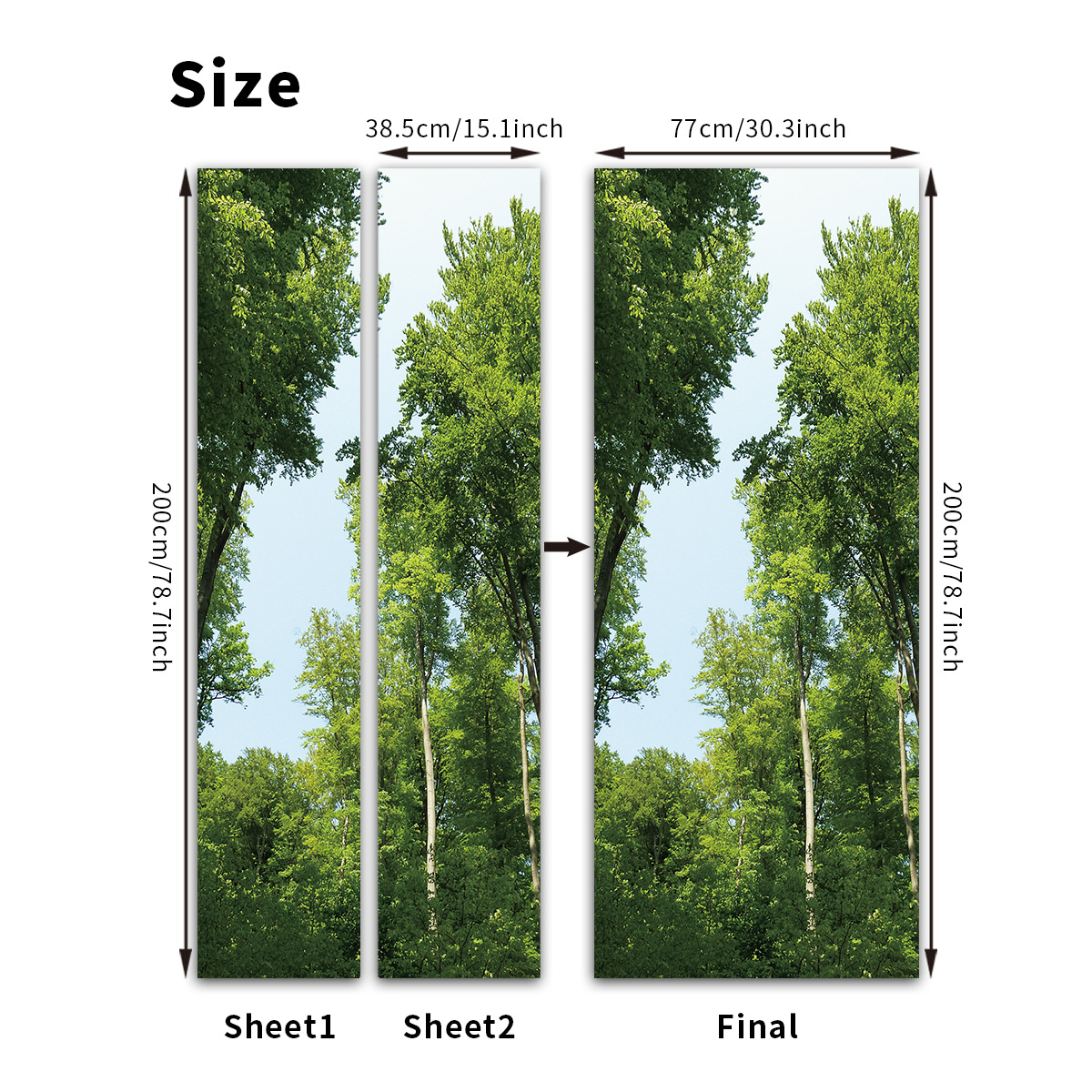 Pegatinas para puertas 3D respetuosas con el medio ambiente, autoadhesivos, fabricantes de origen al por mayor, patrones populares transfronterizos de alta definición, adhesivos para puertas impermeables, a prueba de aceite y antiincrustantes