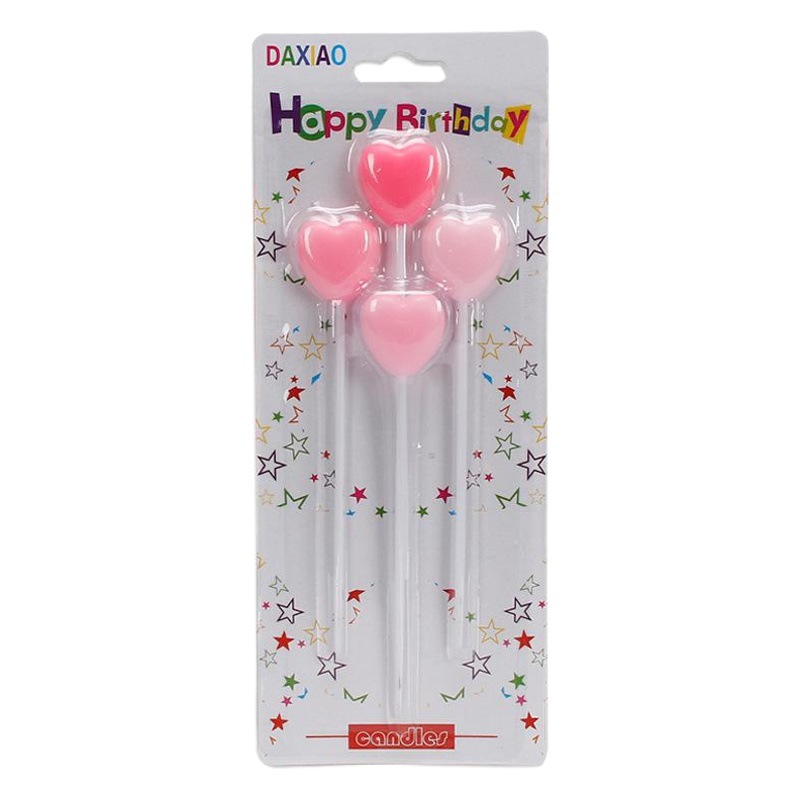 Día de San Valentín cumpleaños romántica vela tuhao oro pastel decoración plug-in 4