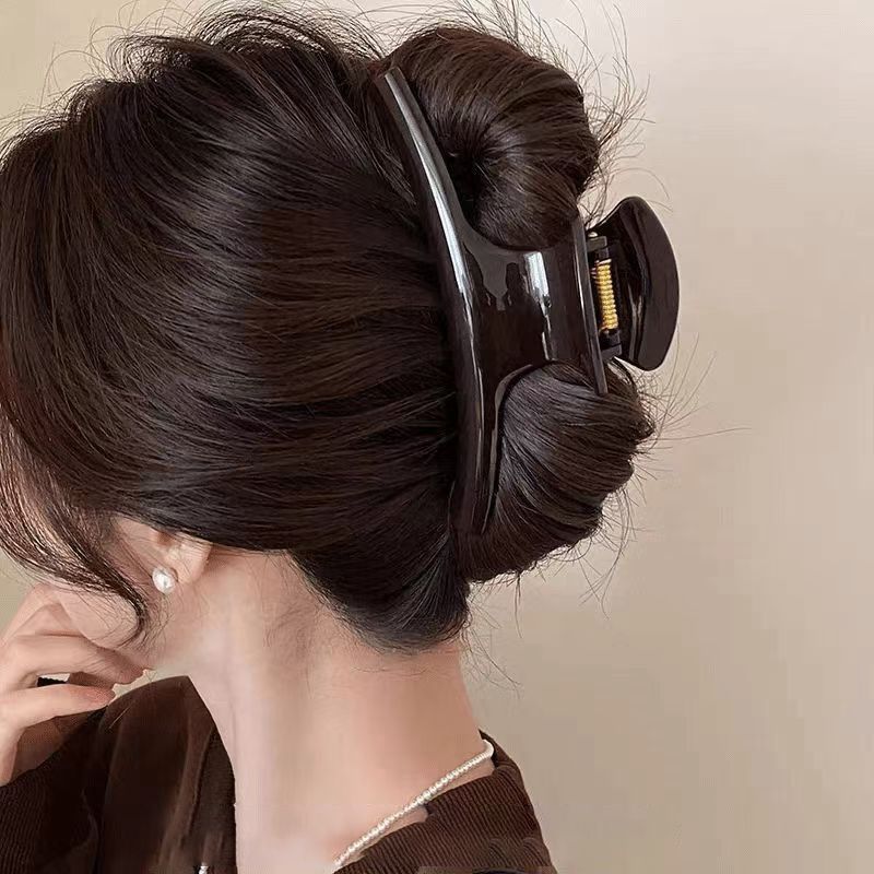 Clip de cabello refinado coreano para mujeres de alto nivel agarrar clips de cabello de tamaño grande detrás de la cabeza de cabello de tiburón clip de cabello lote de cabello