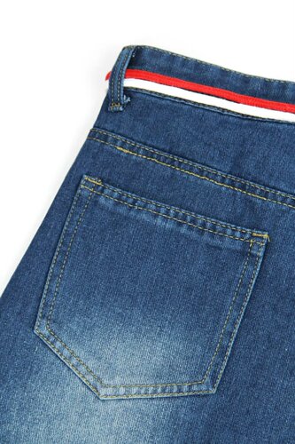 Women's Spring New Drawstring Straight Leg Jeans, High-Waisted, Loose and Slimming, Floor-Length Trousers with Drape