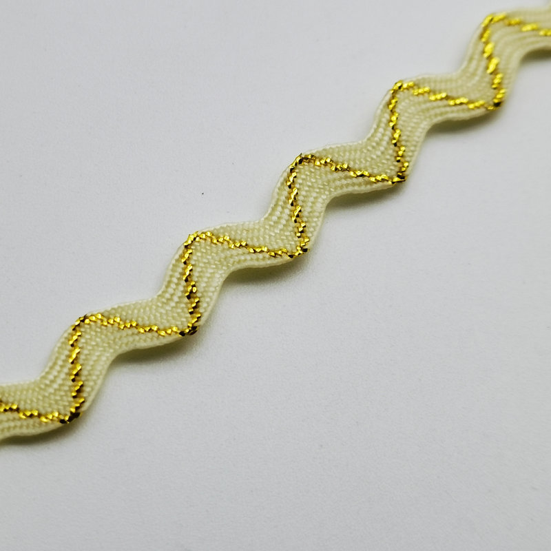 Poliéster borde curvo onda encaje cinta ropa cortina accesorios de encaje cinturón decorativo hecho a mano diyS encaje cinta