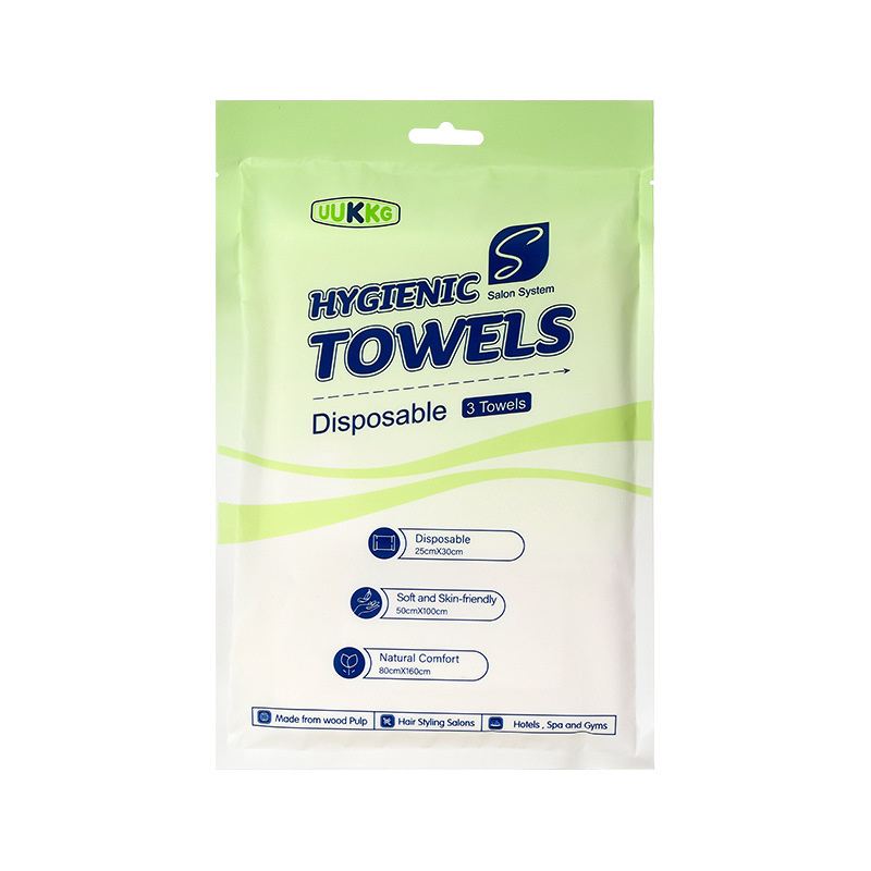 UUKKG viaje de negocios baño desechable 3 piezas toallas toallas de baño toallas secas para el cabello suministros de hotel exclusivos transfronterizos