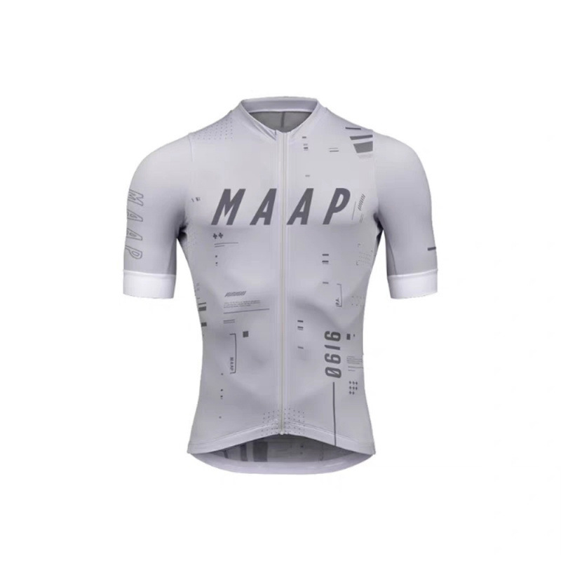 MAAP Summer Cycling Short Sleeve Top Quick Dry Breathable Shirt Mountain Road Bike Riding Clothing Milk Silk