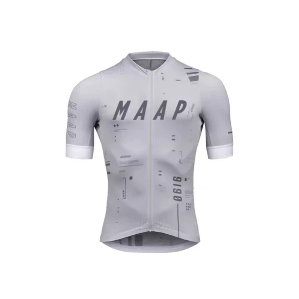 MAAP Summer Cycling Short Sleeve Top Quick Dry Breathable Shirt Mountain Road Bike Riding Clothing Milk Silk
