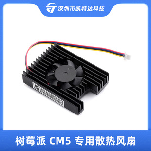 Raspberry Pi CM5 Special Fan 5V PWM Cooling Fan with Aluminum Alloy Cooling Integrated Radiator 3007