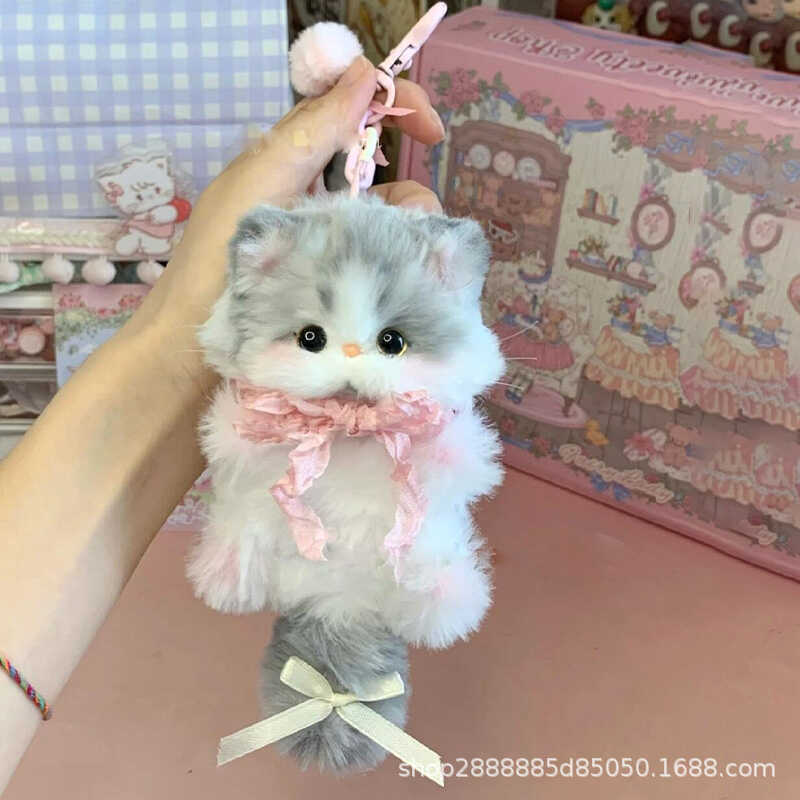 ねじり棒で作る子犬・子猫のペンダント、手作りDIY素材キット、可愛いキーホルダー、彼女へのプレゼント|undefined