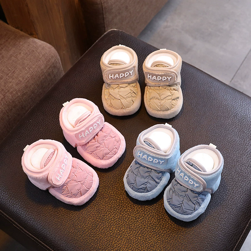 Детская обувь осень и зима 1 год плюс бархат утолщенные теплые хлопчатобумажные носки для мужчин и женщин