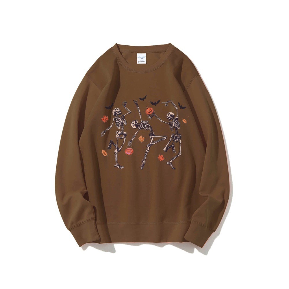 Comfort Colors Dancing Skeleton Casual Crewneck Sweatshirt