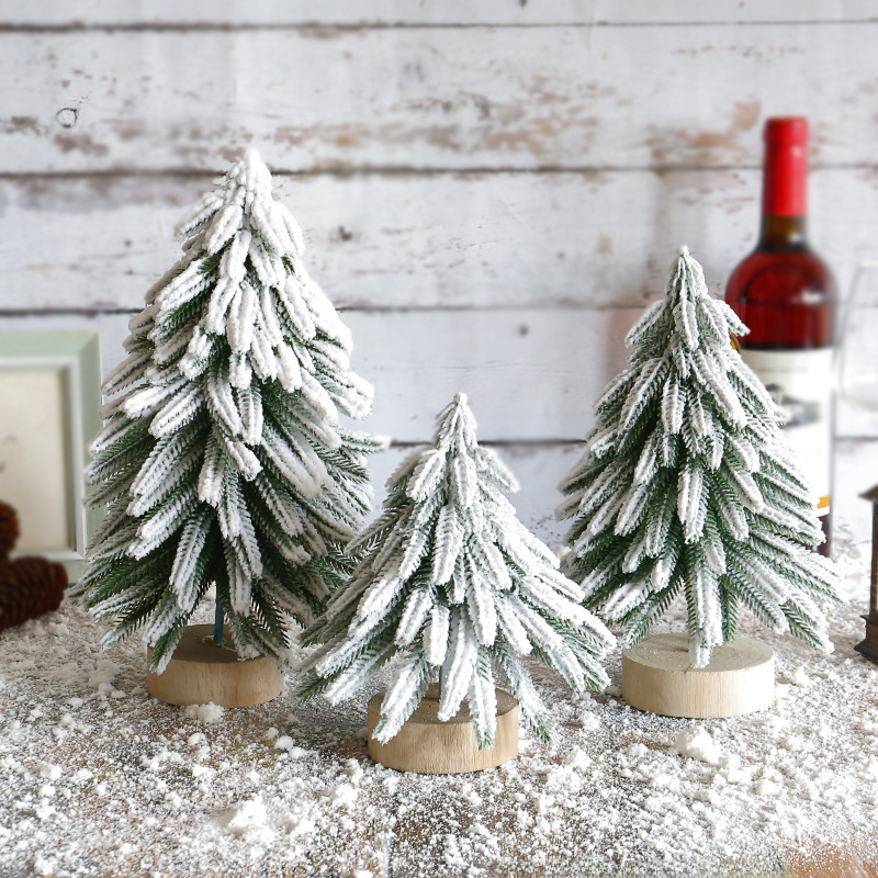 Round log Christmas tree 2023 Amazon Christmas decoration plush Christmas small tree cedar decoration tree