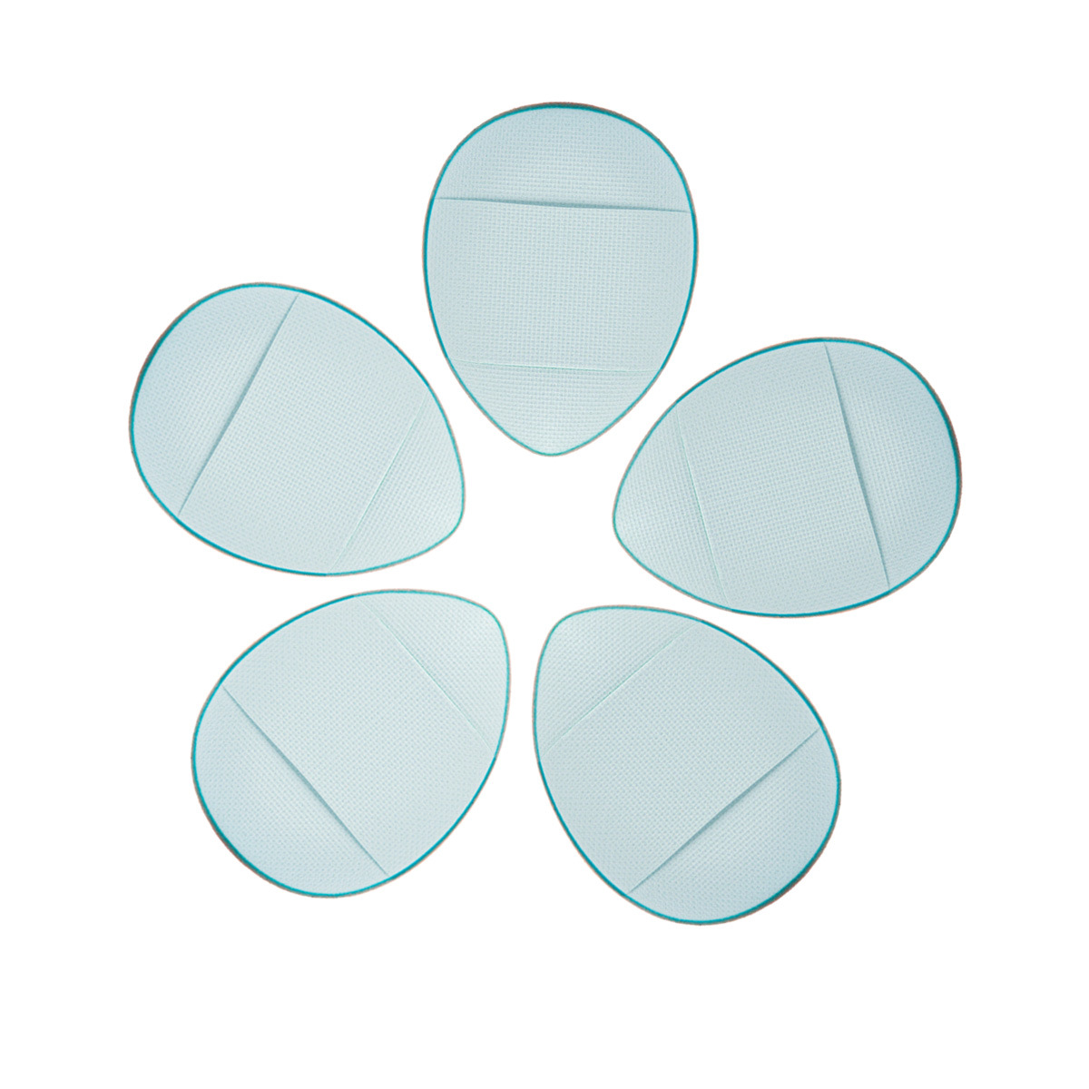 Puff de dedo, corrector de cojín de pulgar, pantuflas de dedo, maquillaje de panza de dedo, 12 mini maquillaje, caja de soplo de polvo pequeño