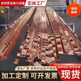 镀铜扁钢定制铜覆线变电接地干线国标铜包钢降阻耐腐蚀高压室外