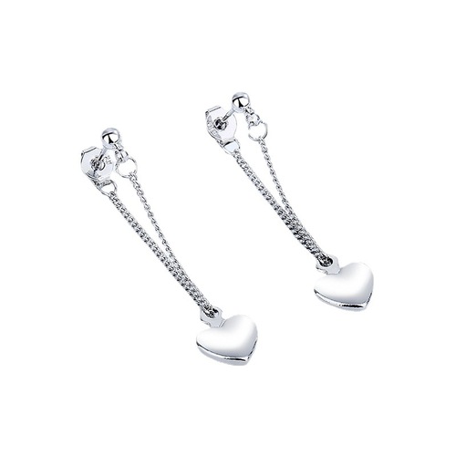 Love tassel earrings for women, back-hanging niche design, retro ins, simple, cold style, high-end earrings trend
