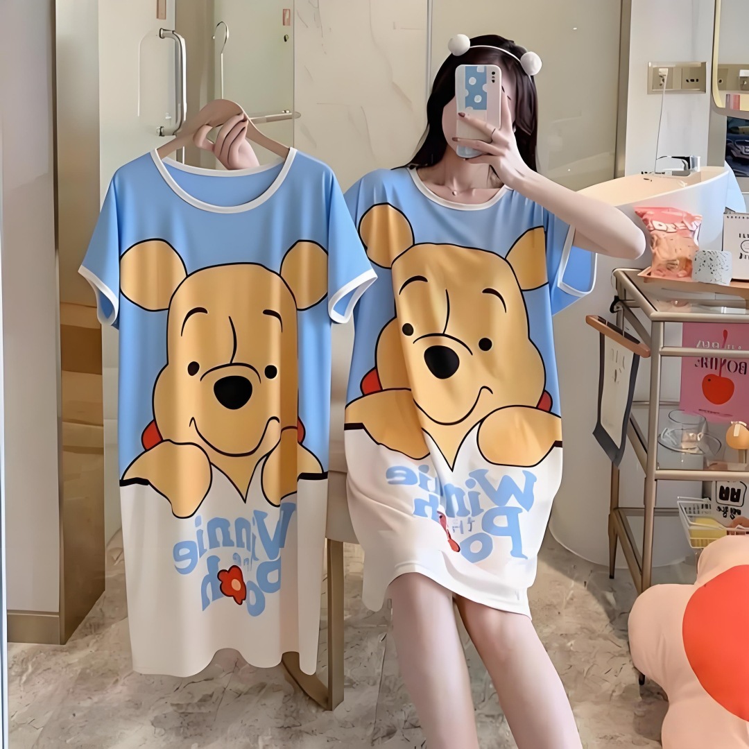 1245-Blue big-headed Winnie the Pooh