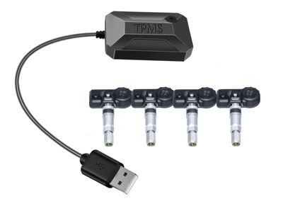 USB tire pressure engineering car Tire pressure monitoring system - usb-4-wheel-car-interior