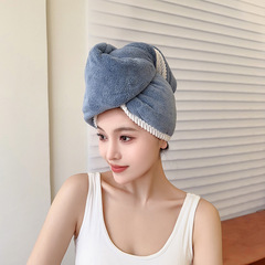 Female hair drying cap, water-absorbing double-layer thickened, 2023 new model head scarf, hair washing, hair drying, water-absorbing bath cap, wholesale