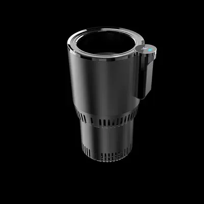 Cross-border car smart hot and cold cup car beverage cola fast cooling heating cup portable small car refrigerator (Digər kiçik elektrik cihazlar) - hot-and-cold-dual-use-black-touch-model-with-temperature-display