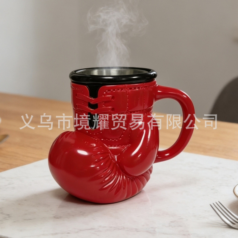 Cross-Border New Model Boxing Glove Mug Boxing Glove Cup for Boxing Enthusiasts Resin Personalized Cup Ornament