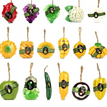 泰国水果香皂芒果菠萝葡萄水果手工皂跨境外贸沐浴精油香皂现货