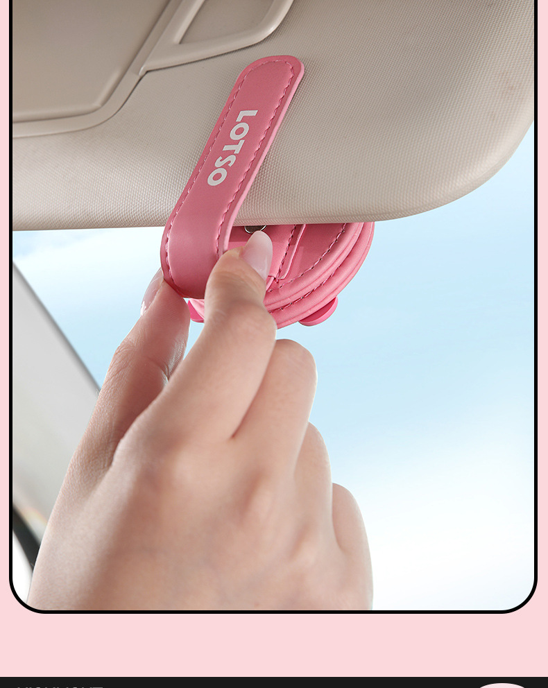 Mickey and Minnie Car Glasses Holder Multifunctional Car Sun Visor Driver's Glasses Case Car Sunglasses Clip for Hanging Glasses