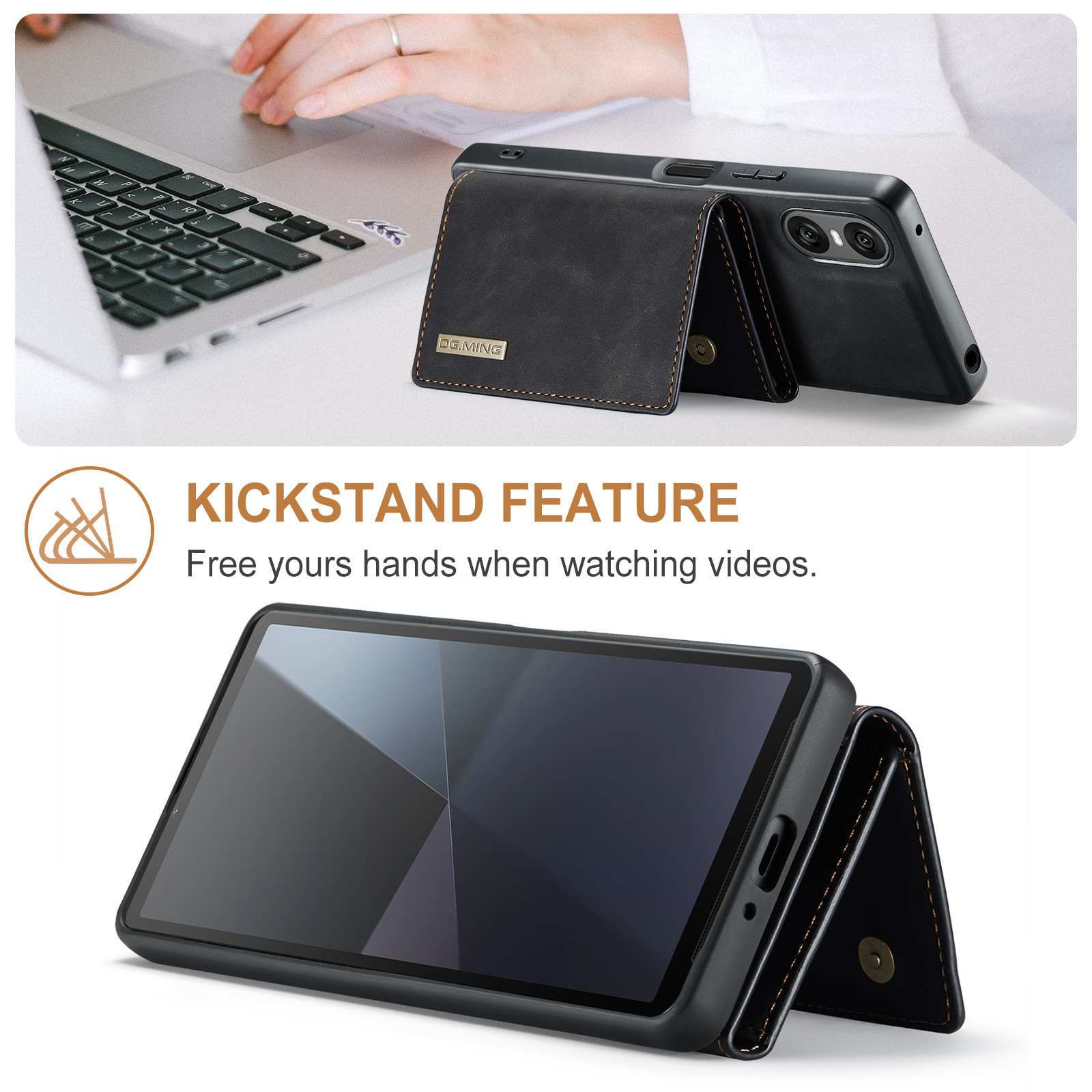 M1 for Sony Xperia 10 VI Protective Case Xperia 1VI Magnetic Split Wallet Phone Case 2024_voghion.com