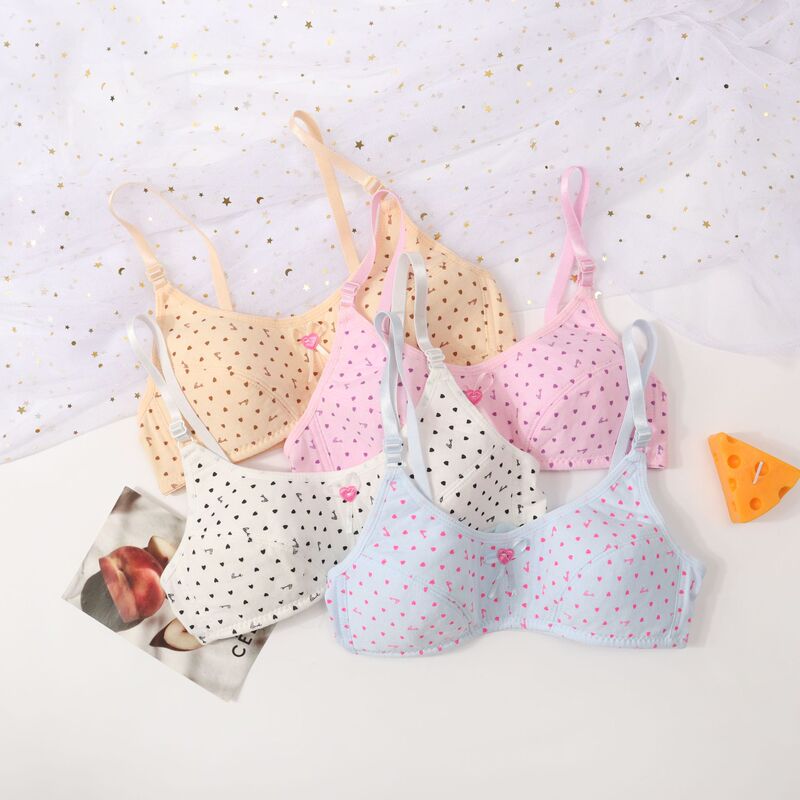 Children's Bra for Development Period, Cotton Camisole, Non-Cotton Cross-Border Girls' Tube Top, Ages 10-15, Summer