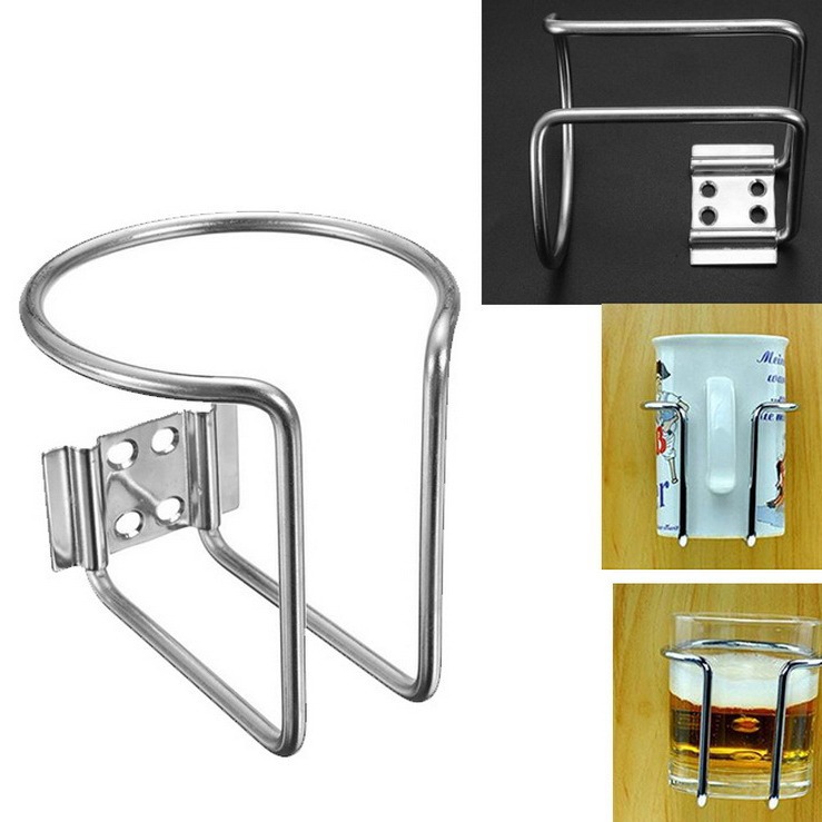 1件 船用水杯架座杯子架防倾斜 不锈钢