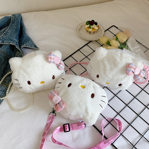 Claw Machine Plush Toy Crossbody Bag Cat Doll Bag Women's Single Shoulder Ins Internet Celebrity Cartoon 8-inch Bag Wholesale 