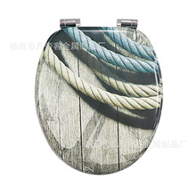 厂家直销木质MDF马桶盖带印花图案可定制