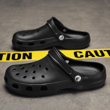 洞洞鞋男女大码潮流半拖2025年新款外穿轻便软底沙滩海边花园鞋子