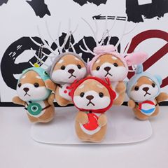 小さな柴犬のぬいぐるみのかばんストラップins人形キーホルダーストラップかわいい人形人形人形バッグストラップ