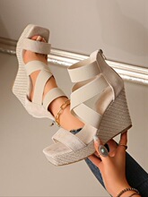 X 37527 Summer Wedge Buckle Sandals ŷ���¸���Ь �羳ŷ����