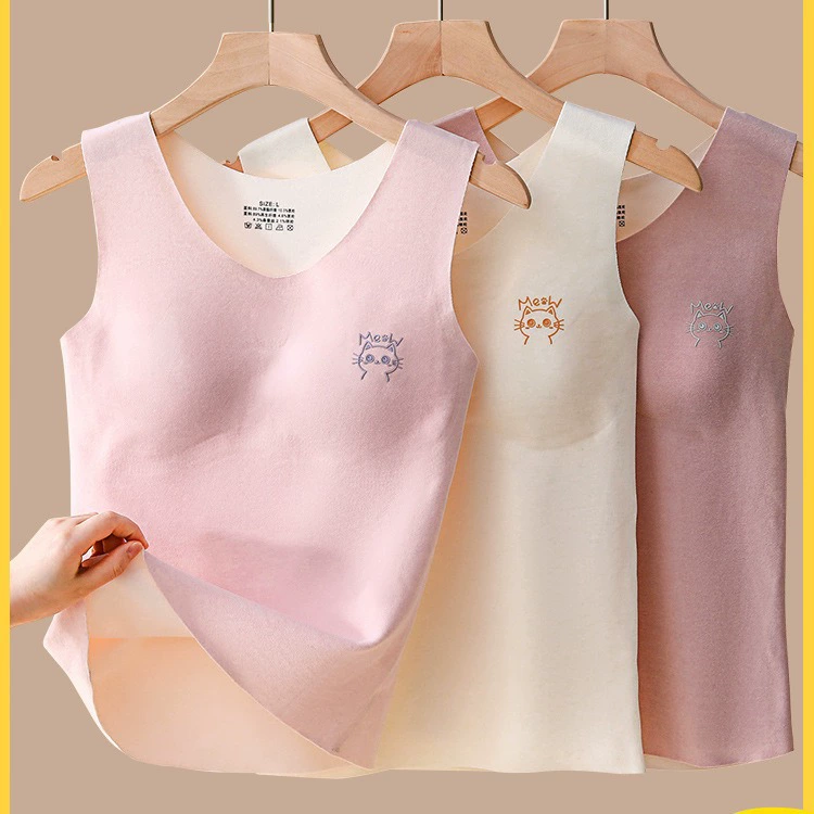 Термобелье для девочек с подкладками на груди для детей старшего возраста, дышащее и комфортное нижнее белье для девочек и школьниц.