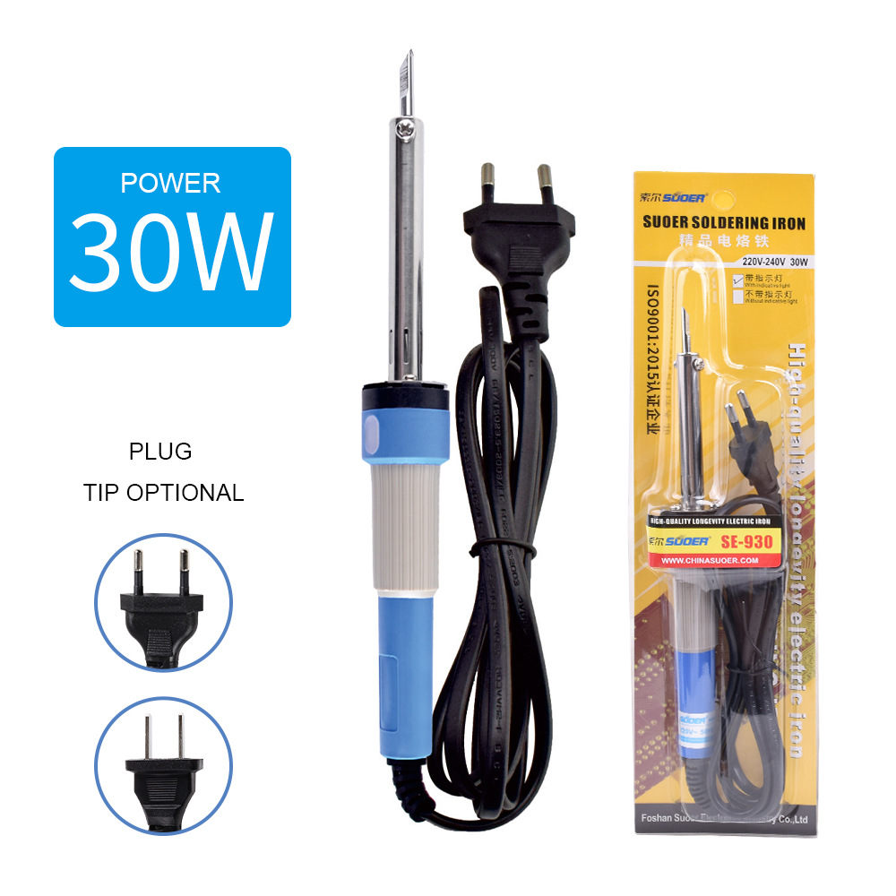 Suoer Constant Temperature Soldering Iron Set Adjustable Temperature 30W40W50W60W European Standard British Standard American Standard