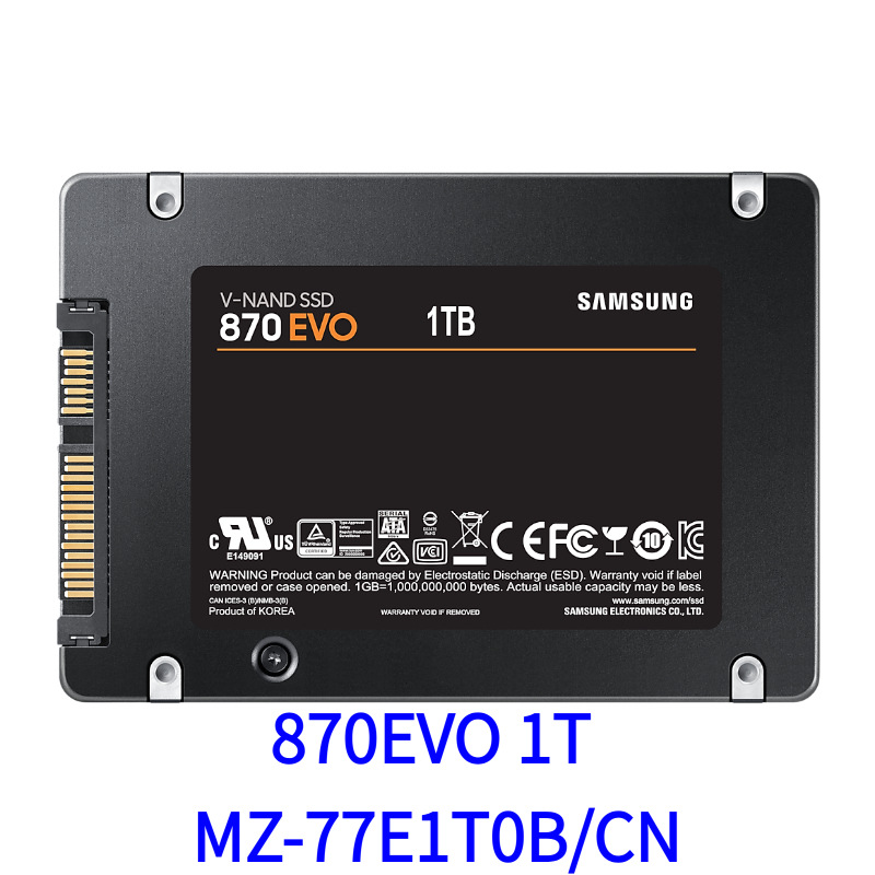 260903 Negotiable price solid state drive 870EVO 1T 2.5inch MZ-77E1T0B/CN Brand new, official Chinese version