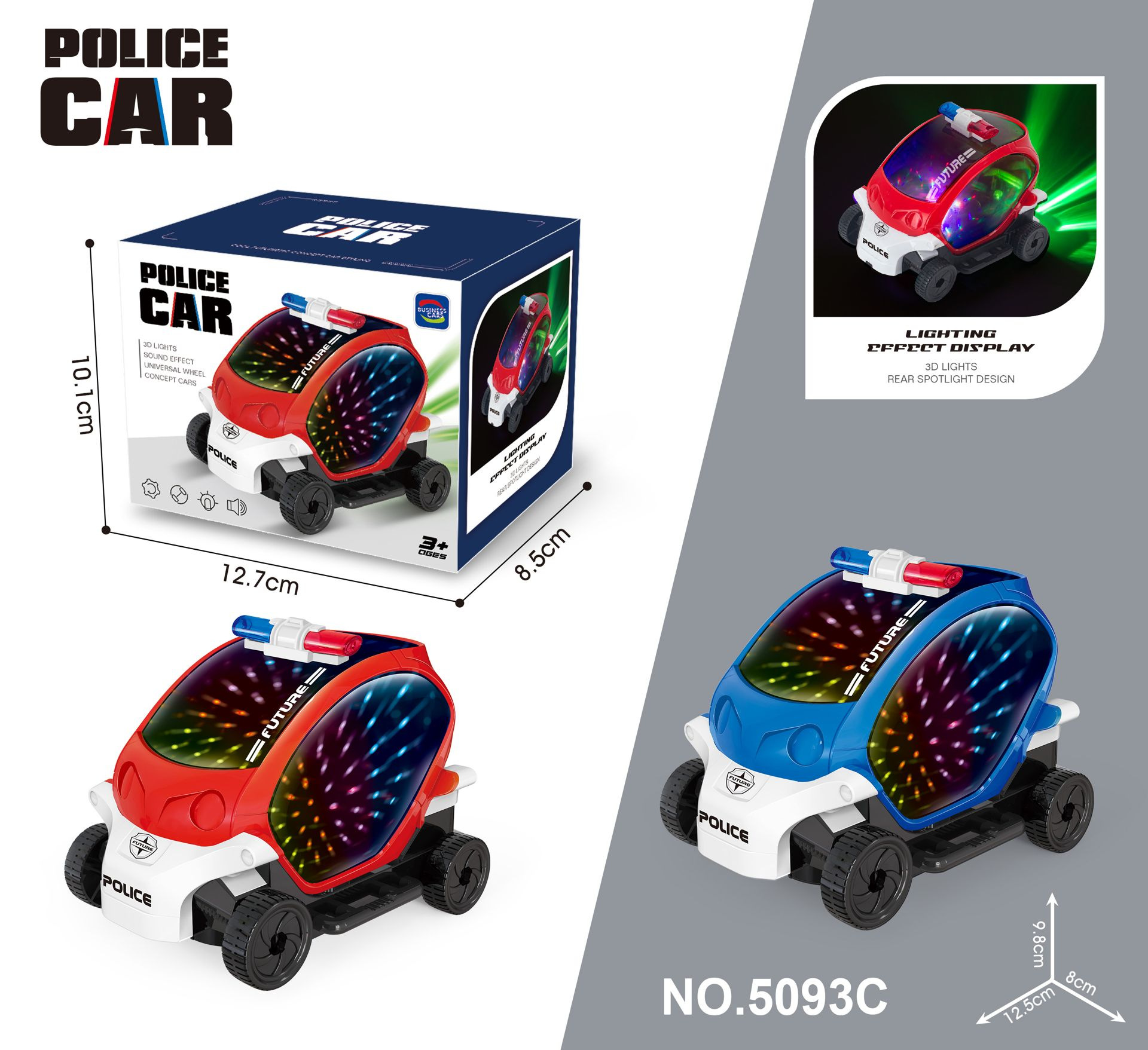 Transfronterizos calientes eléctricos universales coloridos motocicletas de policía temu vehículos espaciales niños juguetes hogares al por mayor