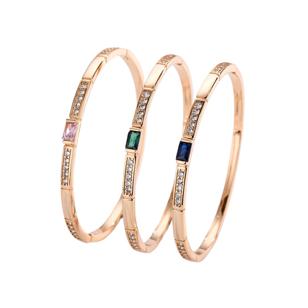 Seiko de alta calidad de diamante color pulsera de brazalete de mujeres de estilo europeo y americano ligero de lujo de diseño de alta calidad joyas al por mayor