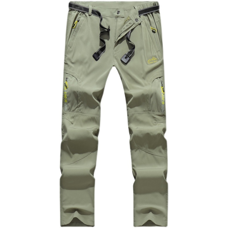 Outdoor Quick-drying Pants Men's Summer Thin Breathable Elastic Sunscreen Mountaineering Pants Loose Hiking Pants