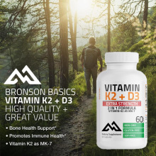 外贸跨境亚马逊热销爆款维生素 K2 (MK7) D3 补充剂非转基因配方
