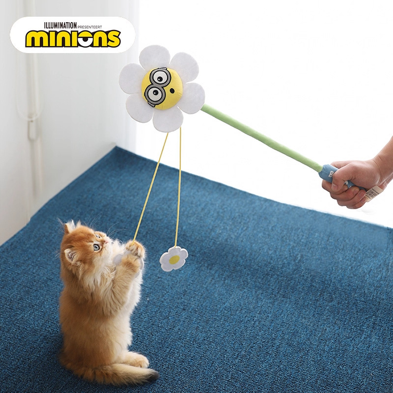 minions小黄人|雏菊Bob自嗨解闷小猫猫咪玩具Tim熊逗猫棒猫玩具|undefined