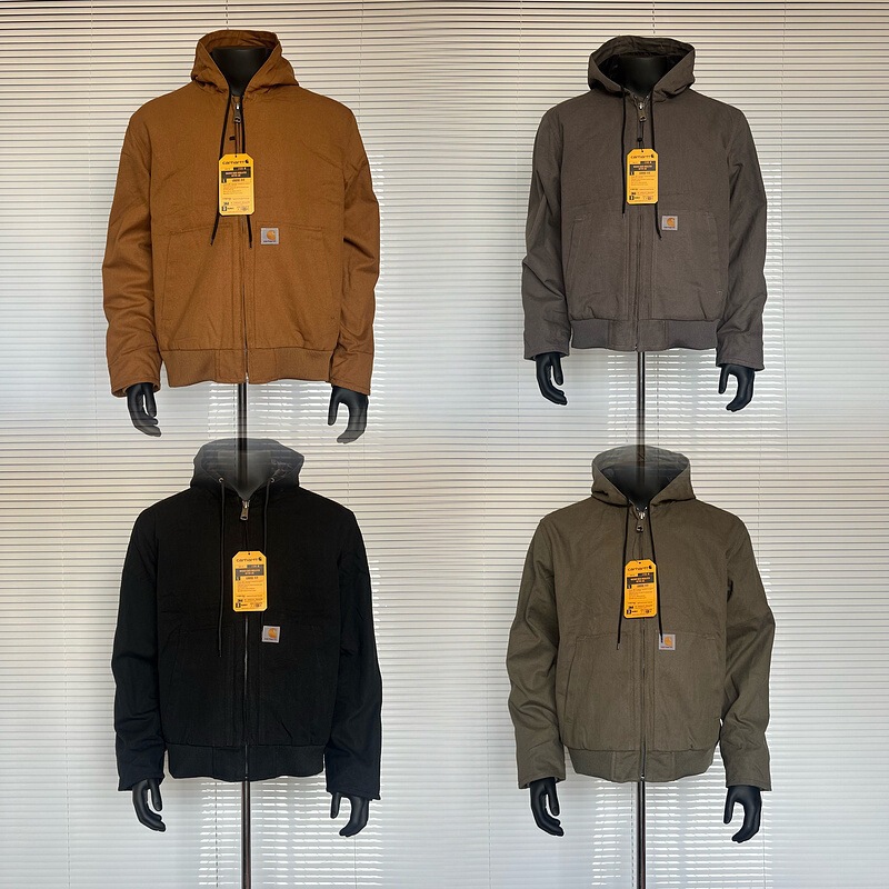 High-end Carhartt Detroit vintage hooded zip-up jacket, unisex