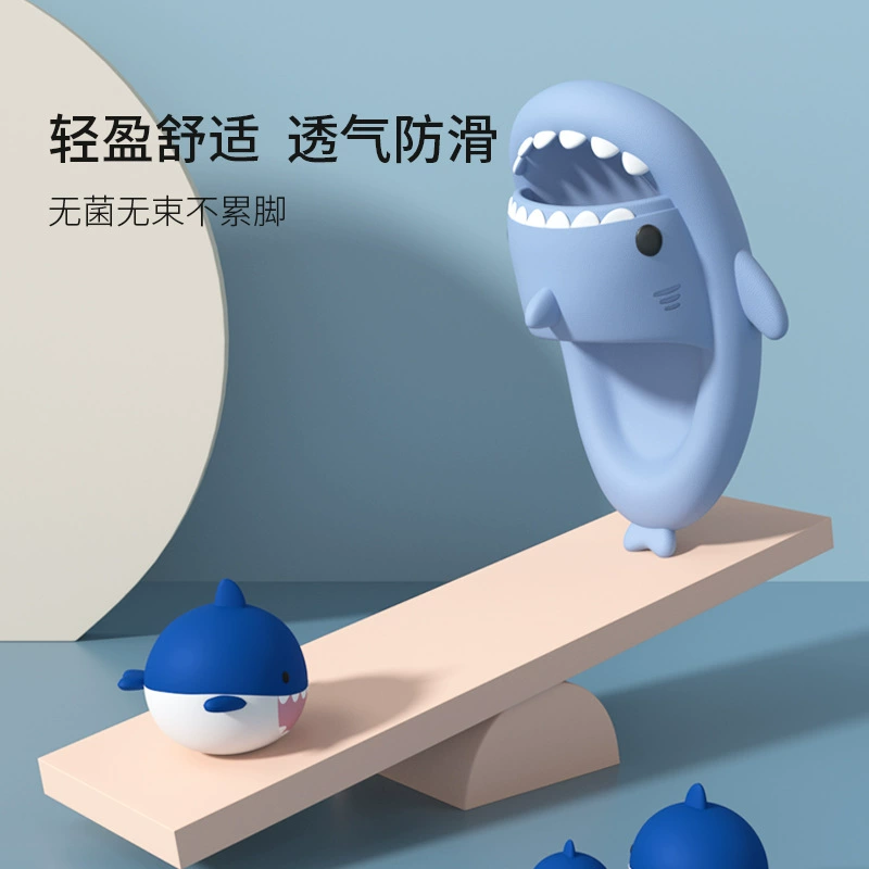 Летние шлепанцы Shark — второе поколение противоскользящей платформы, размеры для детей и взрослых