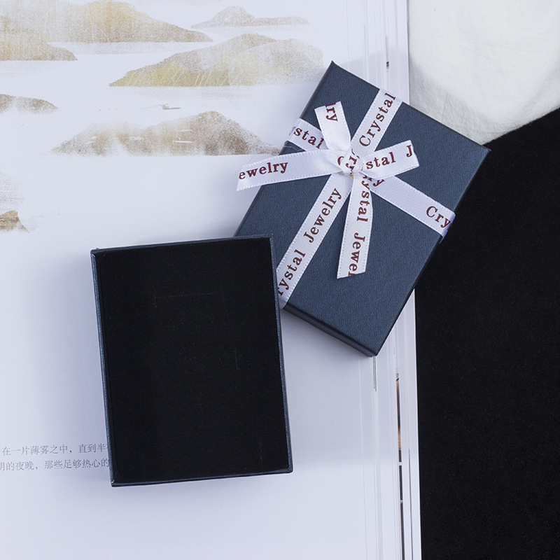 7*7cm 9*9cm caja de joyería de una pieza collar de entrega pulsera pendientes anillo de joyería caja de regalo