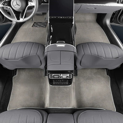 S400L, Mercedes-Benz E300L, GLS, Modelə uyğun ayaqaltı - customized-20mm-thickened-single-piece-drivers-seat-deep-space-gray