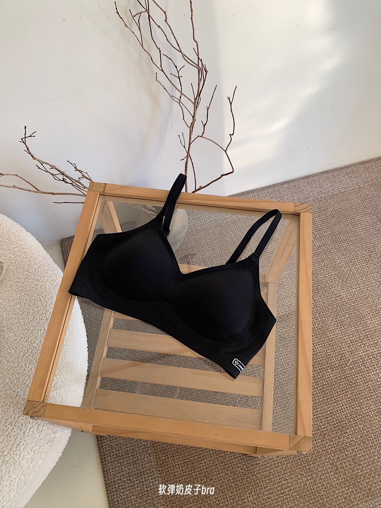 Underwear, thin summer push up bra, supporting wireless bra for students