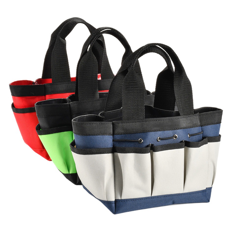 Amazon Oxford tela de gran capacidad multifuncional hardware herramientas jardín Portátil Bolsa almacenamiento Kit