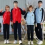 学生新款拼色高中校服