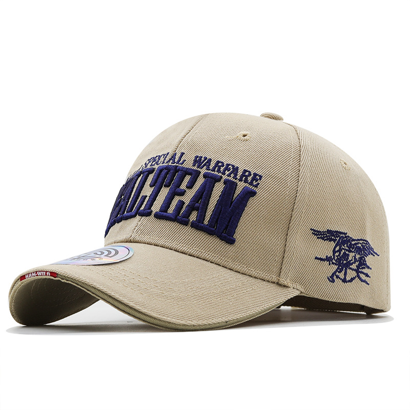 Embroidered Letters Tactical Baseball Cap Unisex Cotton Denim Peak_voghion.com
