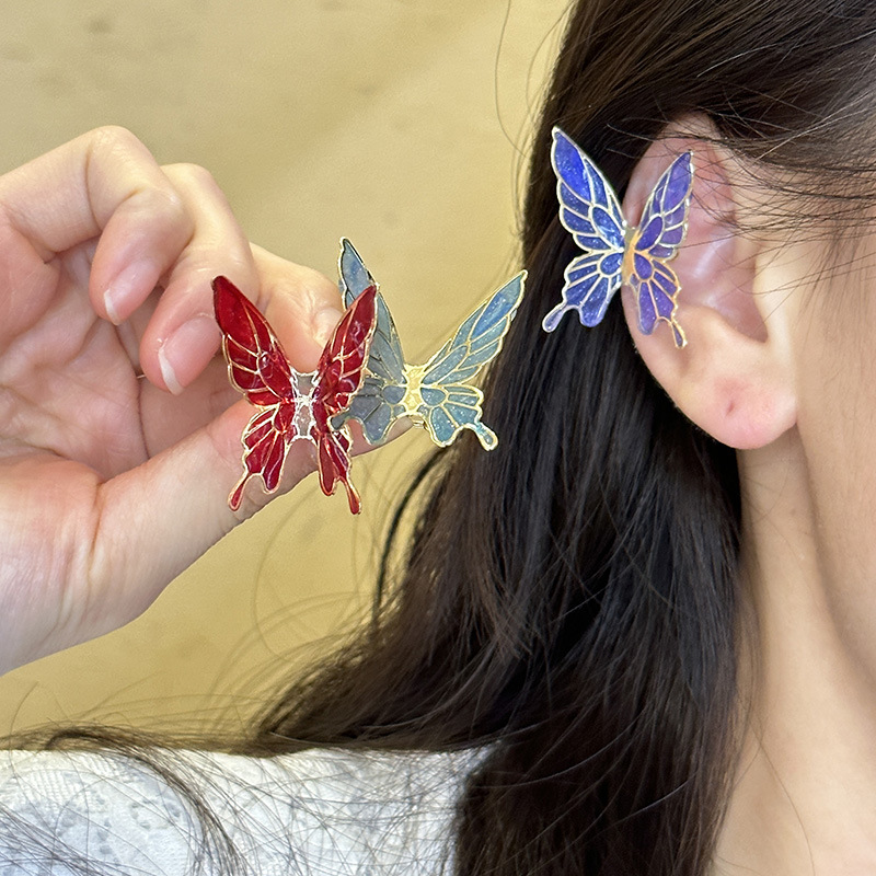 1 Piece Retro Sweet Butterfly Plating Alloy Ear Cuffs display picture 2
